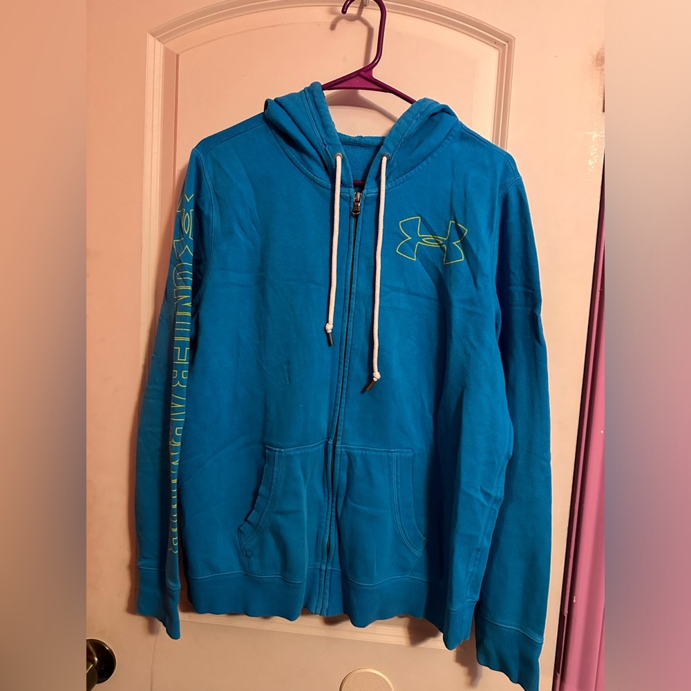 Underarmour Blue Sweater with hoodie